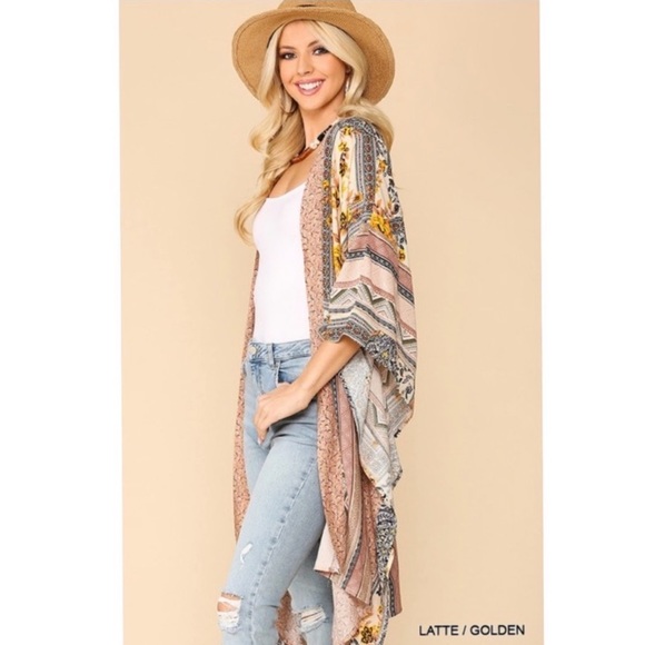 🤩🤩🤩GiGiO Lightweight Kimono-Like Wrap🤩🤩🤩 Beautiful colors!!🤩🤩🤩 - Picture 4 of 8